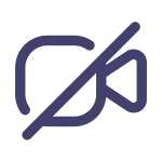 Video Slash SVG Icon